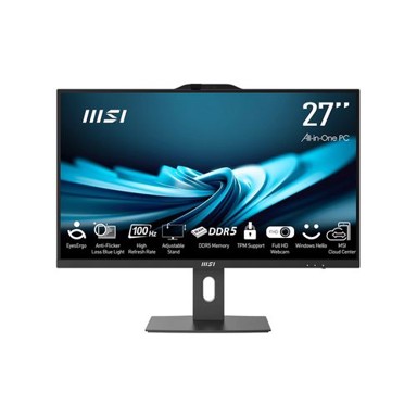 MSI AiO računalo Pro AP272P / 27", 1920 x 1080, Intel Core i7, 16 GB RAM, 1 TB SSD, Windows 11 Pro, crna